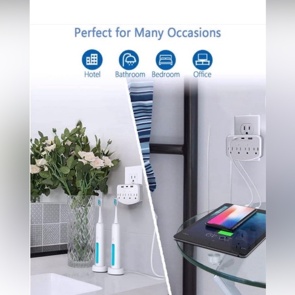 Hidden Camera WiFi Spy Wall Charger Nanny Cam with USB Fast Charger Outlet HD 10 - Picture 5 of 9